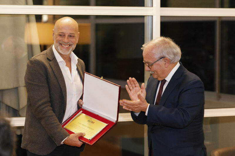 Paulo Rosado a receber o Galardão APM 2025