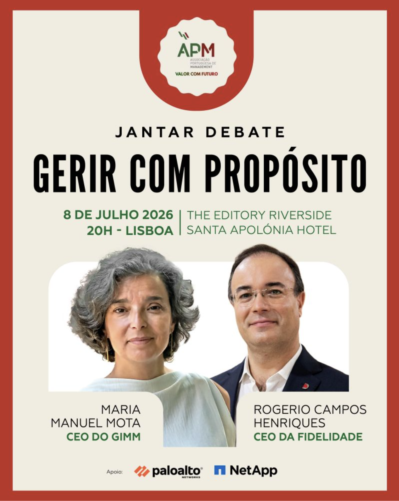 Cartaz do Jantar Debate em Lisboa